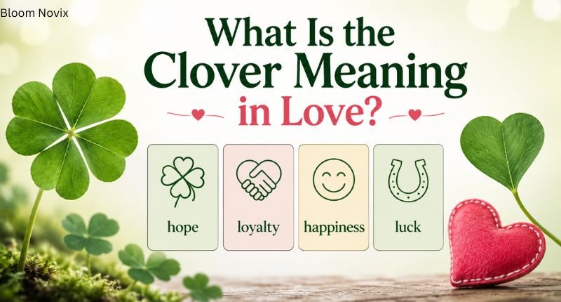 Clover Meaning in Love showing hope, loyalty, happiness, and luck.