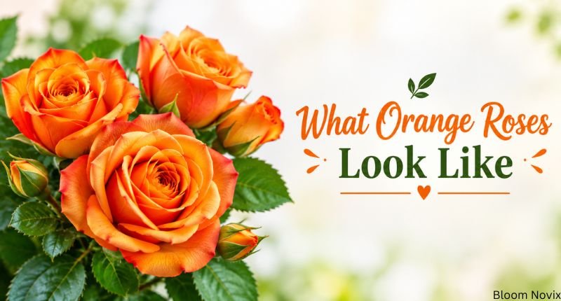 What Orange Roses Look Like with orange roses.