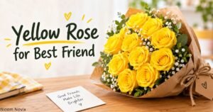 Yellow Rose for Best Friend — yellow rose bouquet representing friendship, happiness, caring, and appreciation.
